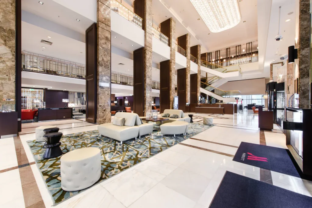 Marriot Hotel lobby