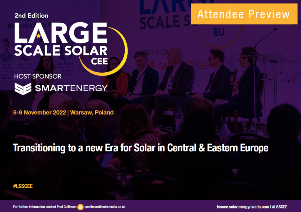  Large Scale Solar Central and Eastern Europe 2022 Attendee Preview