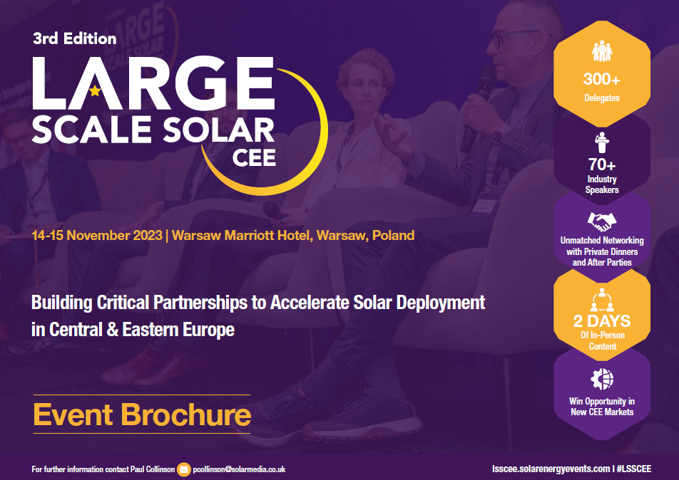 Large Scale Solar Central and Eastern Europe Event Brochure Large Scale Solar Central and Eastern Europe Event Brochure